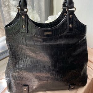Kate Spade Croc Embossed Shoulder Bag